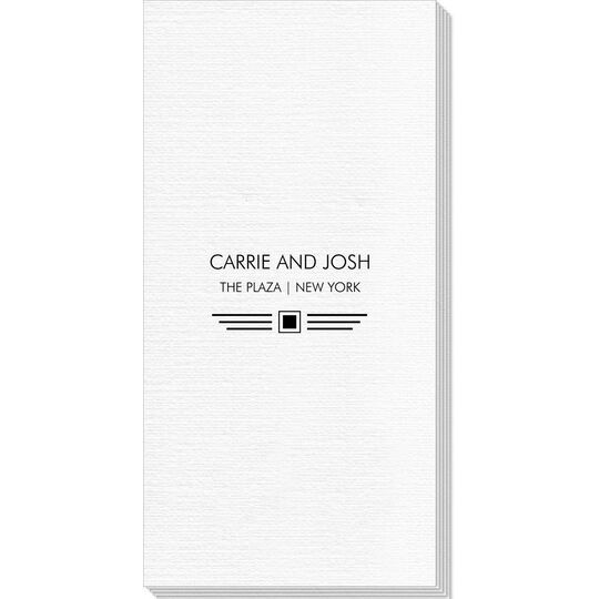 Modern Deco Scroll Deville Guest Towels